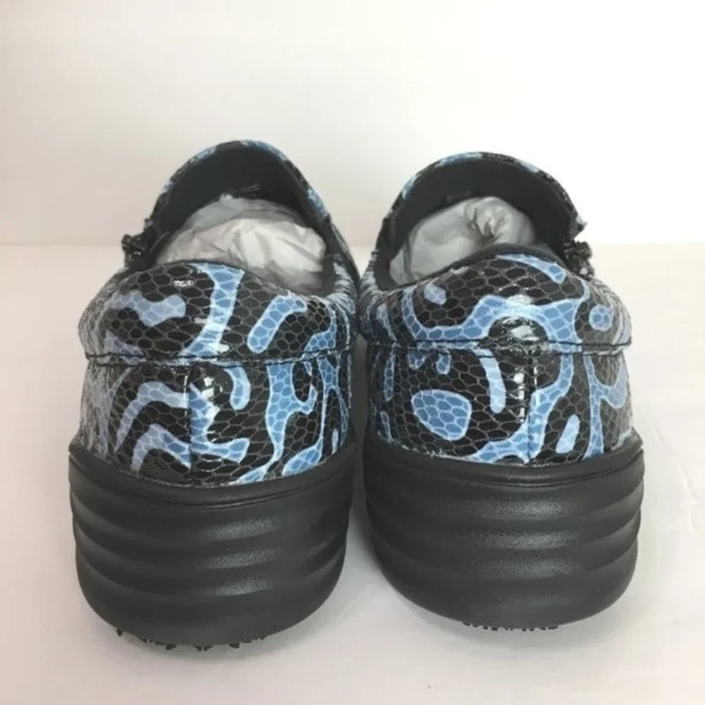 Spring Step Professional Size 9 Ispie Winwood Black Blue‎ Snake Print Shoes